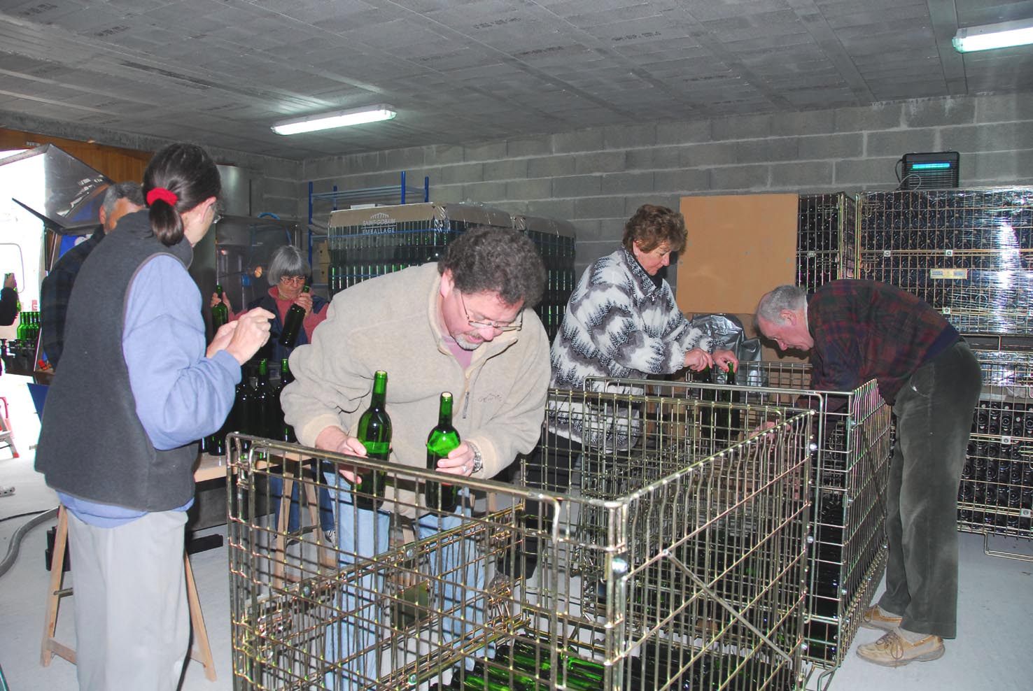 Stockage des bouteilles -  façon moderne