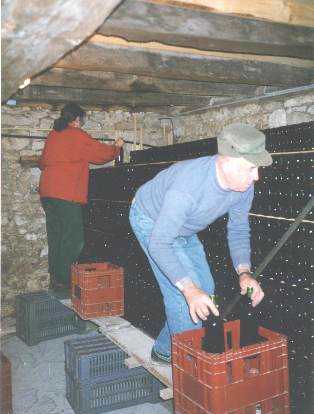 Stockage des bouteilles – à l’ancienne