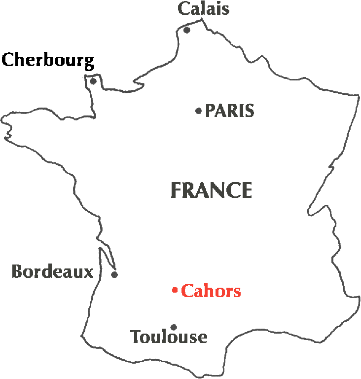 Location in France